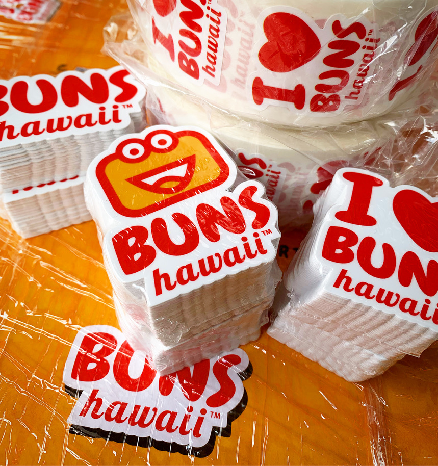 Buns Hawaii Stickers